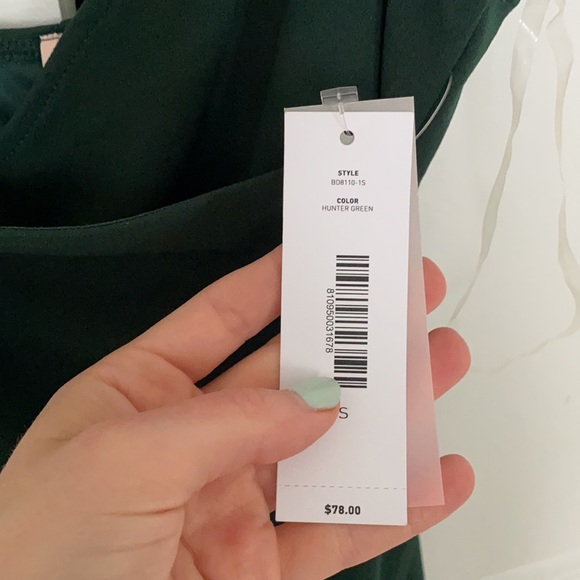 Sunset + Spring | Green short dress size small - Picture 3 of 3